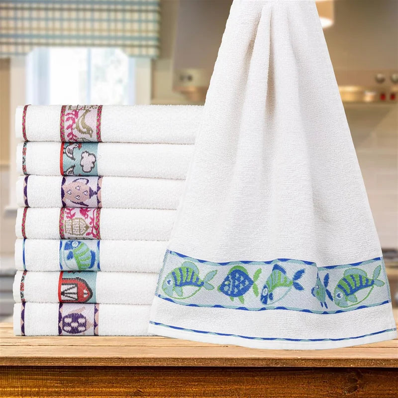 Kit 20 Panos de Prato Bordados Premium